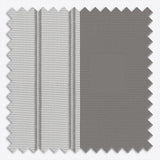 Stripe Dark Grey Day & Night Vertical Sheer 40cm - Zen Shades