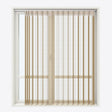 Stripe Fennel Seed Day & Night Vertical Sheer 40cm - Zen Shades