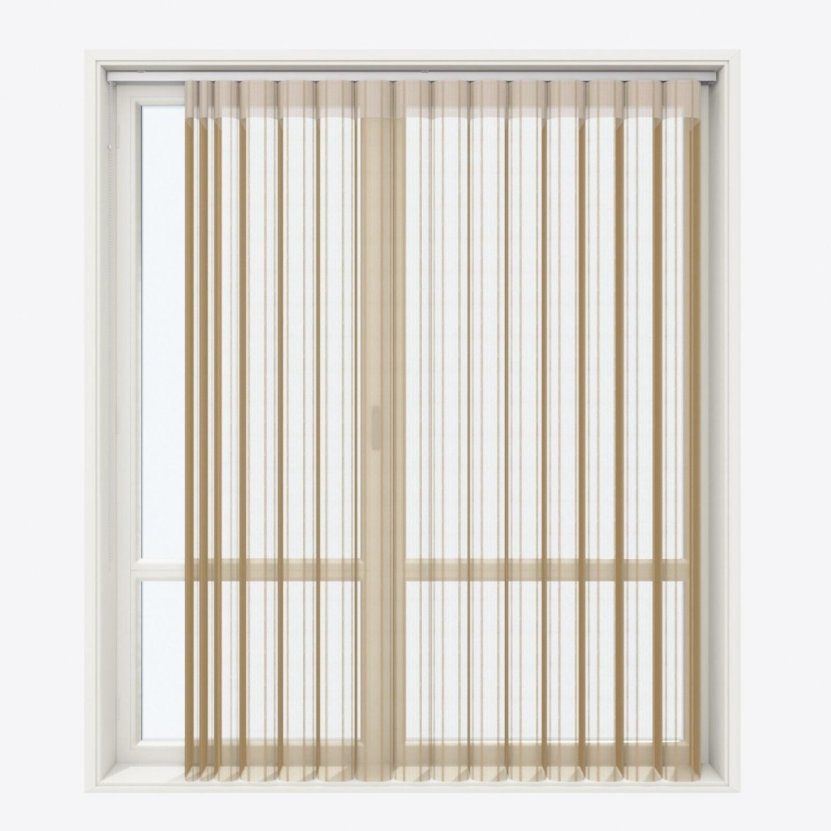 Stripe Fennel Seed Day & Night Vertical Sheer 40cm - Zen Shades
