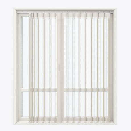 Stripe Fields of Rye Day & Night Vertical Sheer 40cm - Zen Shades