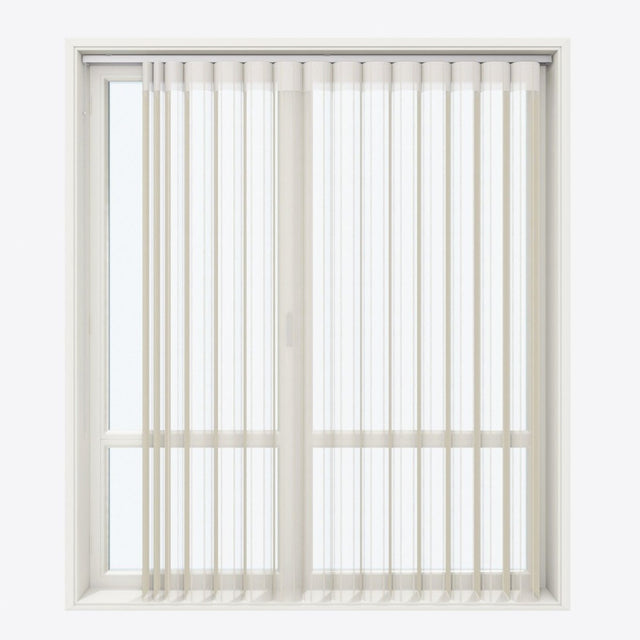 Stripe Fields of Rye Day & Night Vertical Sheer 40cm - Zen Shades