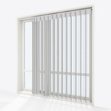 Stripe Flint Gray Day & Night Vertical Sheer 40cm - Zen Shades