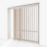 Stripe Gilded Beige Day & Night Vertical Sheer 40cm - Zen Shades
