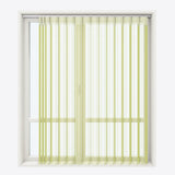 Stripe Green Banana Day & Night Vertical Sheer 40cm - Zen Shades
