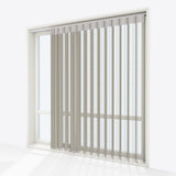 Stripe Matte Olive Day & Night Vertical Sheer 40cm - Zen Shades