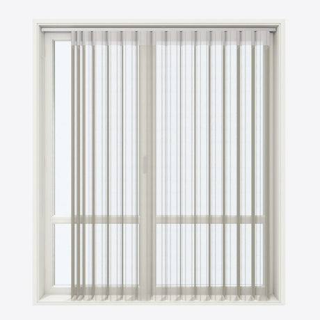 Stripe Matte Olive Day & Night Vertical Sheer 40cm - Zen Shades