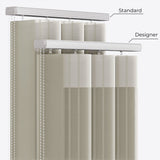 Stripe Matte Olive Day & Night Vertical Sheer 40cm - Zen Shades