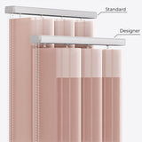 Stripe Mistry Rose Day & Night Vertical Sheer 40cm - Zen Shades