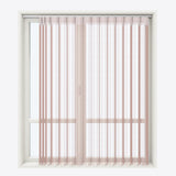 Stripe Mistry Rose Day & Night Vertical Sheer 40cm - Zen Shades