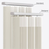 Stripe Moonbeam Day & Night Vertical Sheer 40cm - Zen Shades