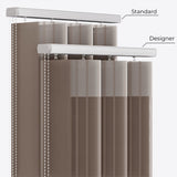 Stripe Morel Day & Night Vertical Sheer 40cm - Zen Shades