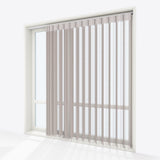 Stripe Oak Brown Day & Night Vertical Sheer 40cm - Zen Shades