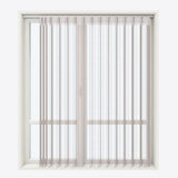 Stripe Oak Brown Day & Night Vertical Sheer 40cm - Zen Shades