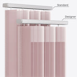 Stripe Pale Mauve Day & Night Vertical Sheer 40cm - Zen Shades
