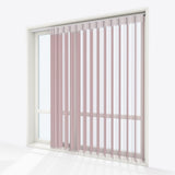 Stripe Pale Mauve Day & Night Vertical Sheer 40cm - Zen Shades
