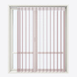 Stripe Pale Mauve Day & Night Vertical Sheer 40cm - Zen Shades