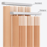 Stripe Peach Nougat Day & Night Vertical Sheer 40cm - Zen Shades