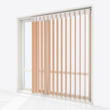 Stripe Peach Nougat Day & Night Vertical Sheer 40cm - Zen Shades
