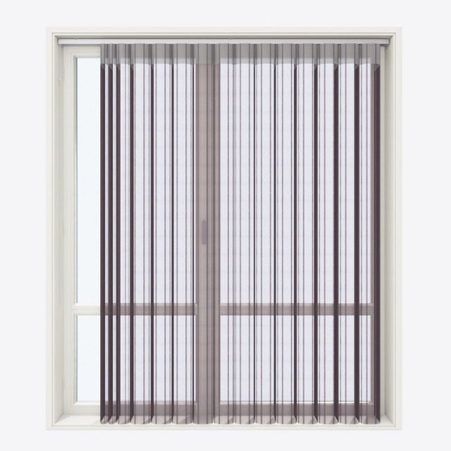 Stripe Purple Day & Night Vertical Sheer 40cm - Zen Shades