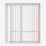 Stripe Quartz Rose Day & Night Vertical Sheer 40cm - Zen Shades