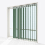 Stripe Refreshing Green Day & Night Vertical Sheer 40cm - Zen Shades