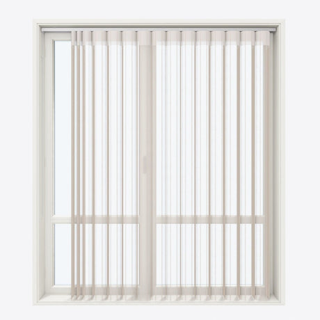 Stripe Savannah Tan Day & Night Vertical Sheer 40cm - Zen Shades