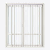 Stripe Star White Day & Night Vertical Sheer 40cm - Zen Shades