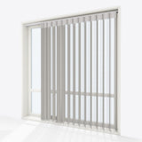 Stripe Stone Grey Day & Night Vertical Sheer 40cm - Zen Shades