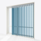 Stripe Storm Blue Day & Night Vertical Sheer 40cm - Zen Shades