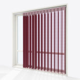 Stripe Syrah Day & Night Vertical Sheer 40cm - Zen Shades
