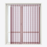 Stripe Syrah Day & Night Vertical Sheer 40cm - Zen Shades