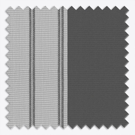 Stripe Volcanic Ash Day & Night Vertical Sheer 40cm - Zen Shades