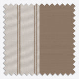 Stripe Woodsmoke Day & Night Vertical Sheer 40cm - Zen Shades