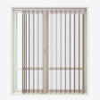 Stripe Woodsmoke Day & Night Vertical Sheer 40cm - Zen Shades