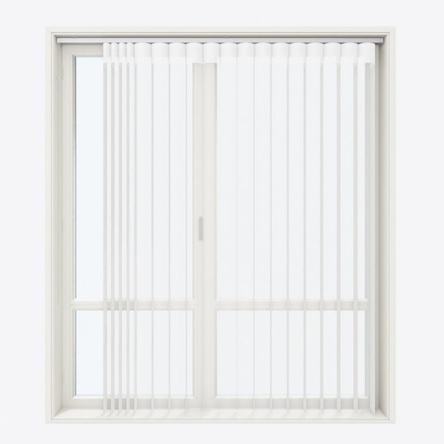 Supreme Brilliant White Day & Night Vertical Sheer 33cm - Zen Shades