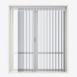 Supreme Dark Grey Day & Night Vertical Sheer 33cm - Zen Shades