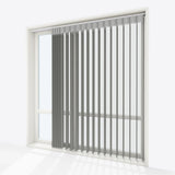 Supreme Dove Grey Day & Night Vertical Sheer 33cm - Zen Shades