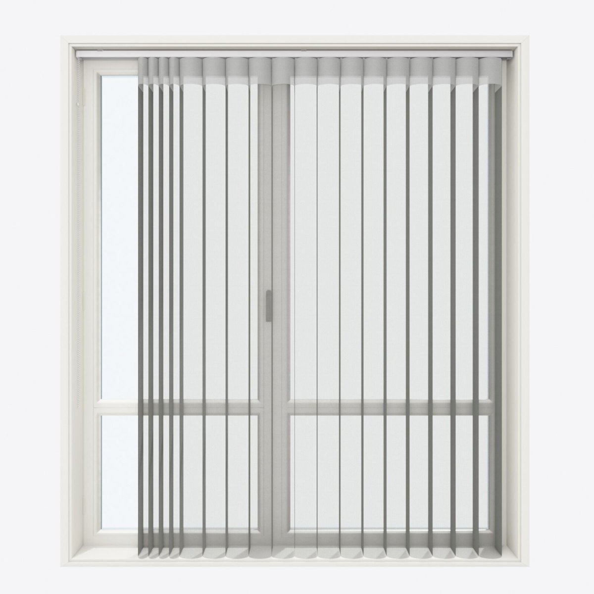 Supreme Dove Grey Day & Night Vertical Sheer 33cm - Zen Shades