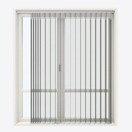 Supreme Dove Grey Day & Night Vertical Sheer 33cm - Zen Shades