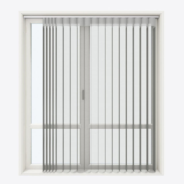 Supreme Dove Grey Day & Night Vertical Sheer 33cm - Zen Shades