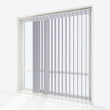 Supreme Formal Grey Day & Night Vertical Sheer 33cm - Zen Shades