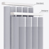 Supreme Formal Grey Day & Night Vertical Sheer 33cm - Zen Shades
