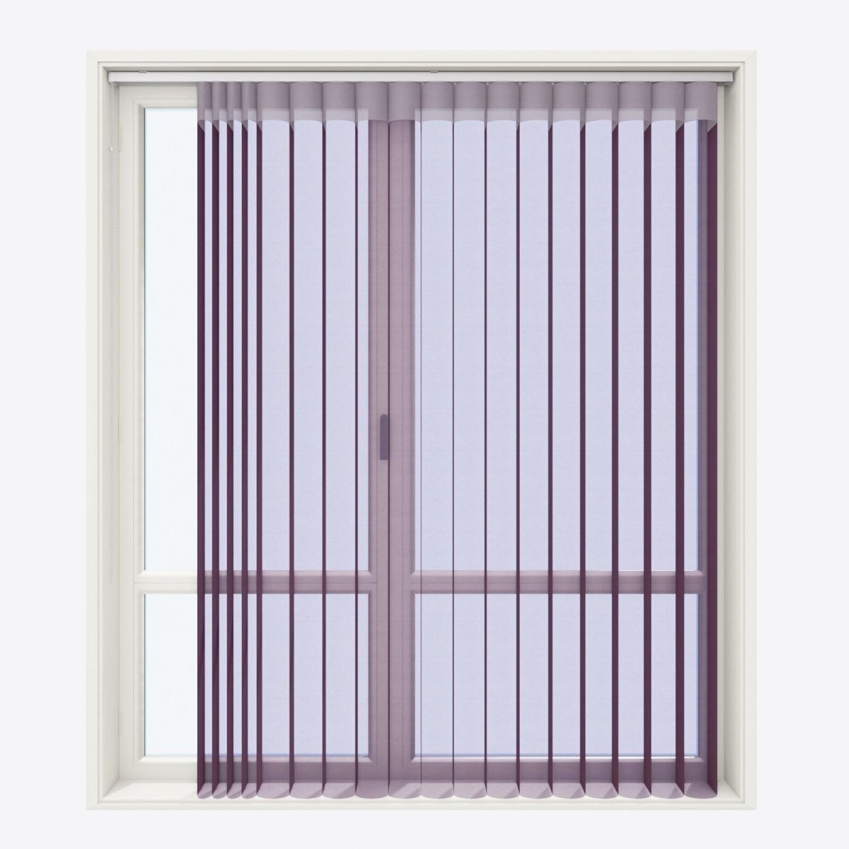 Supreme Grape Wine Day & Night Vertical Sheer 33cm - Zen Shades