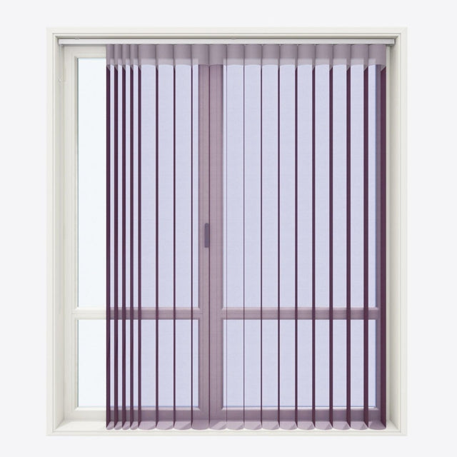 Supreme Grape Wine Day & Night Vertical Sheer 33cm - Zen Shades
