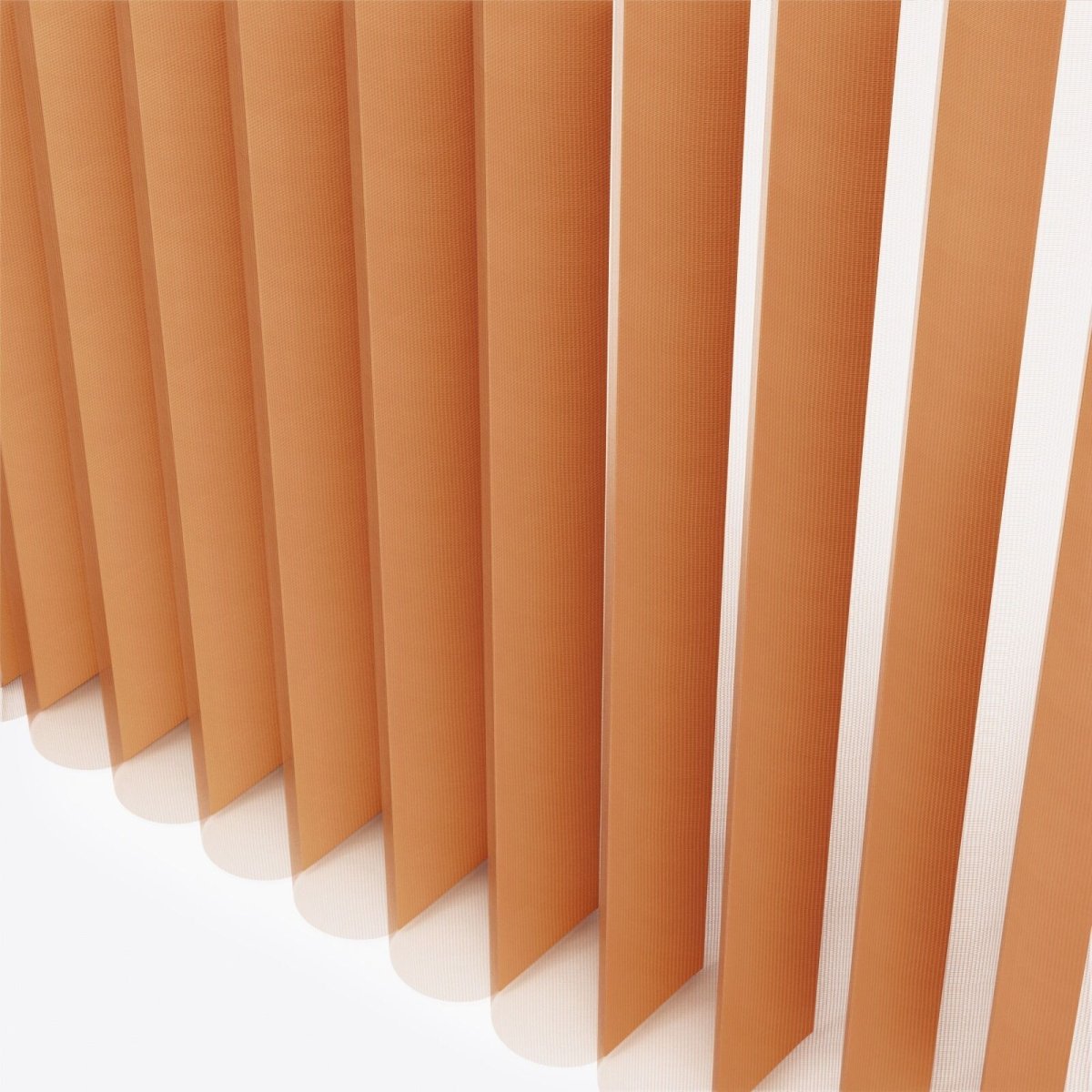 Supreme Honey Ginger Day & Night Vertical Sheer 33cm - Zen Shades