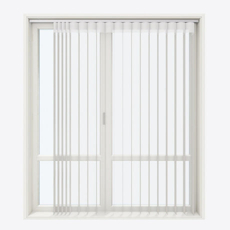 Supreme Light Gray Day & Night Vertical Sheer 33cm - Zen Shades