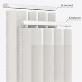 Supreme Light Gray Day & Night Vertical Sheer 33cm - Zen Shades