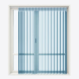 Supreme Metal Blue Day & Night Vertical Sheer 33cm - Zen Shades