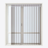 Supreme Moor Oak Grey Day & Night Vertical Sheer 33cm - Zen Shades