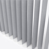 Supreme Pearl Dark Grey Day & Night Vertical Sheer 33cm - Zen Shades